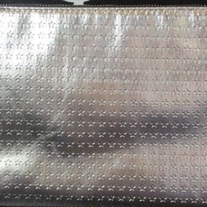 YSL YVES SAINT LAURENT BEAUTE SILVER ARGENT STARS MAKEUP/COSMETIC BAG/POUCH NEW